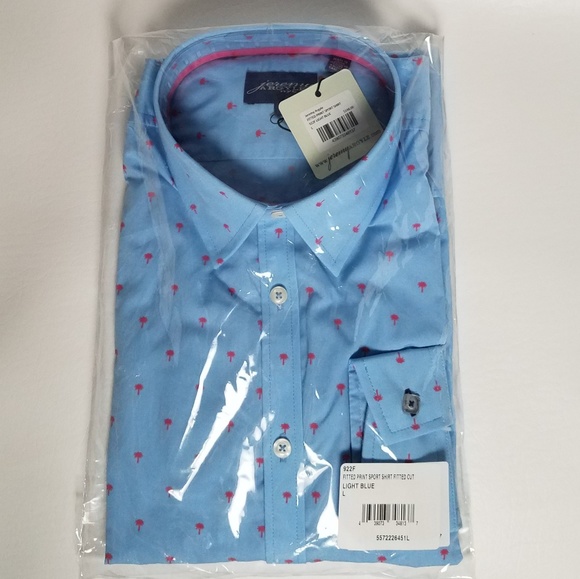 Jeremy Argyle Nyc Light Blue Shirt, Large - Picture 2 of 5